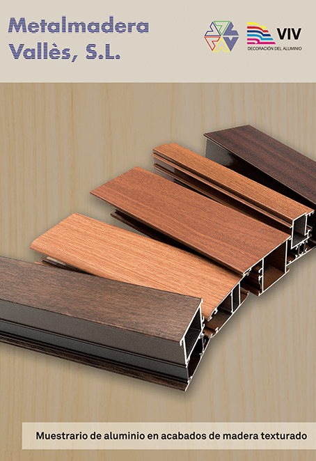 Catálogo acabados y colores de madera para ventanas de aluminio