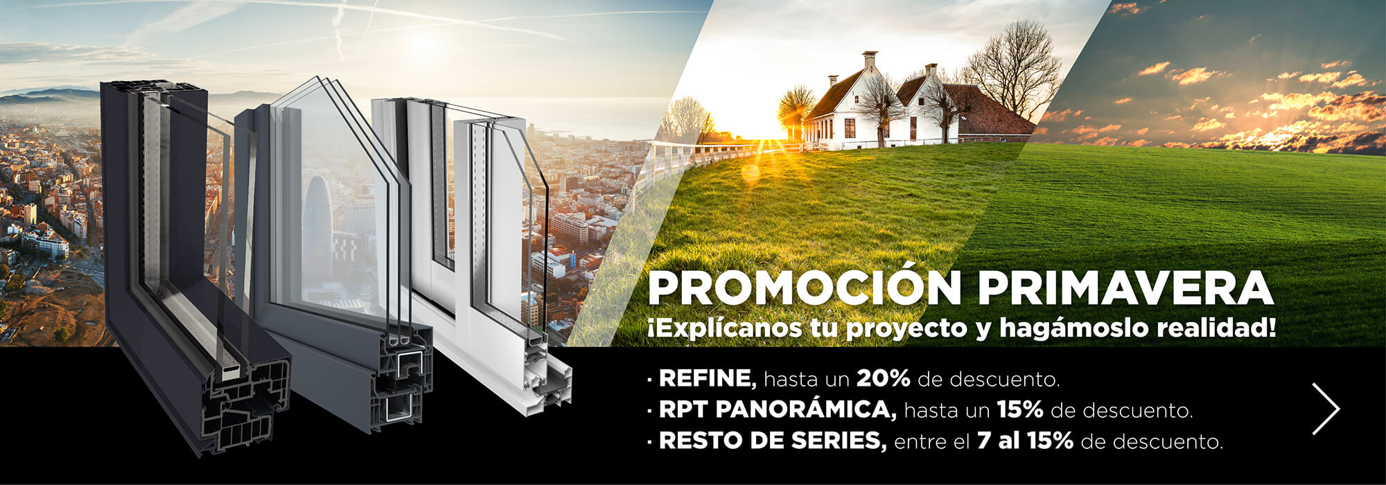 Promoción Primavera Aluminios Valverde – Ventanas de aluminio y PVC a la carta para profesionales