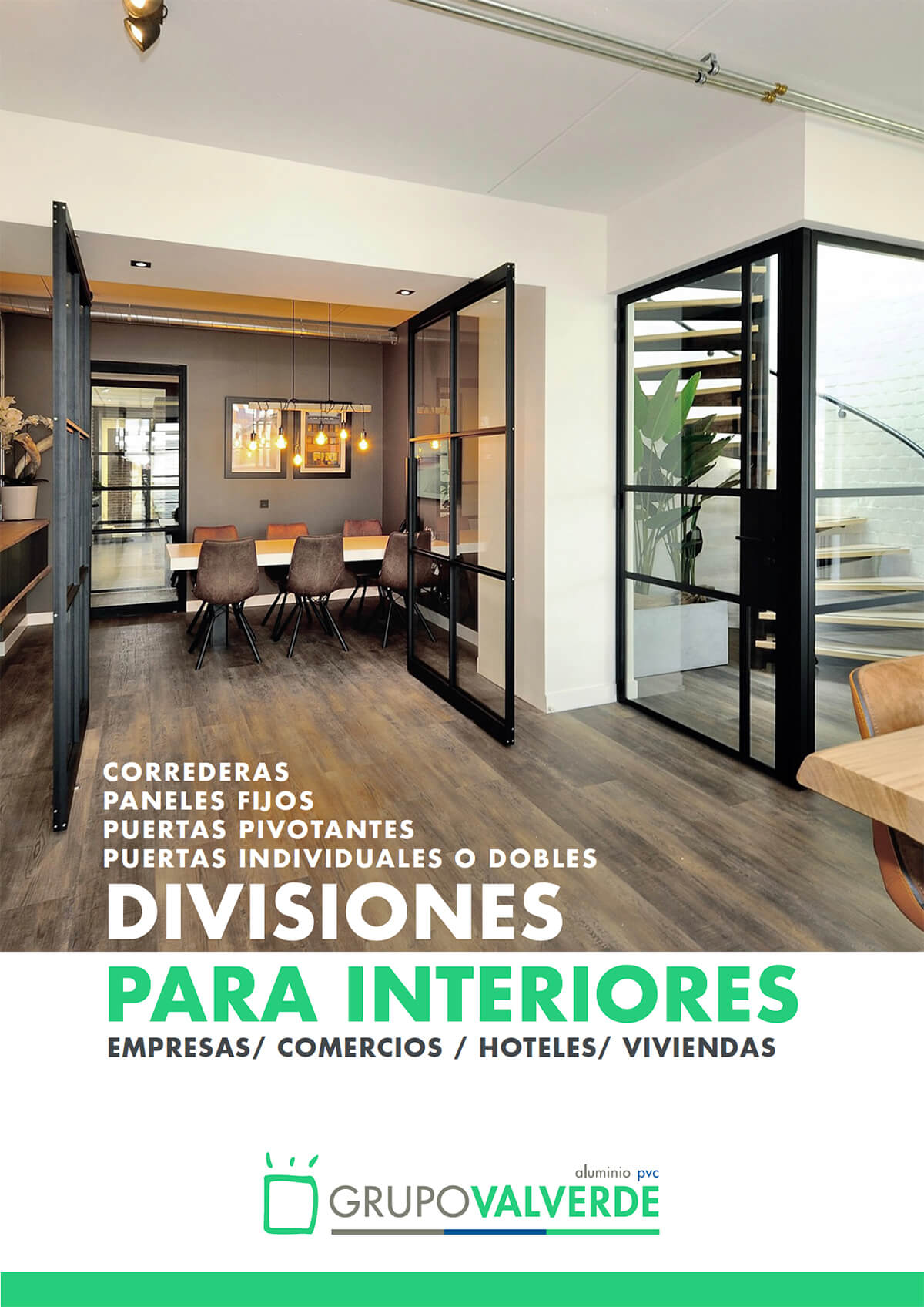 Catálogo ventanas y paneles separadores para interiores
