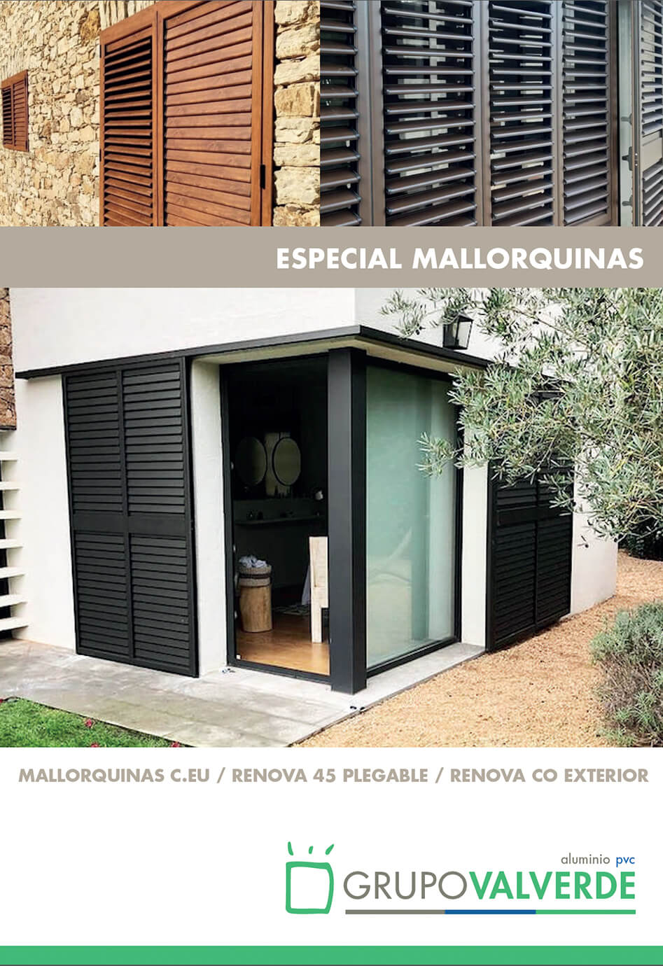 Mallorquinas decorativas imitación madera – VENTANAS Y CERRAMIENTOS